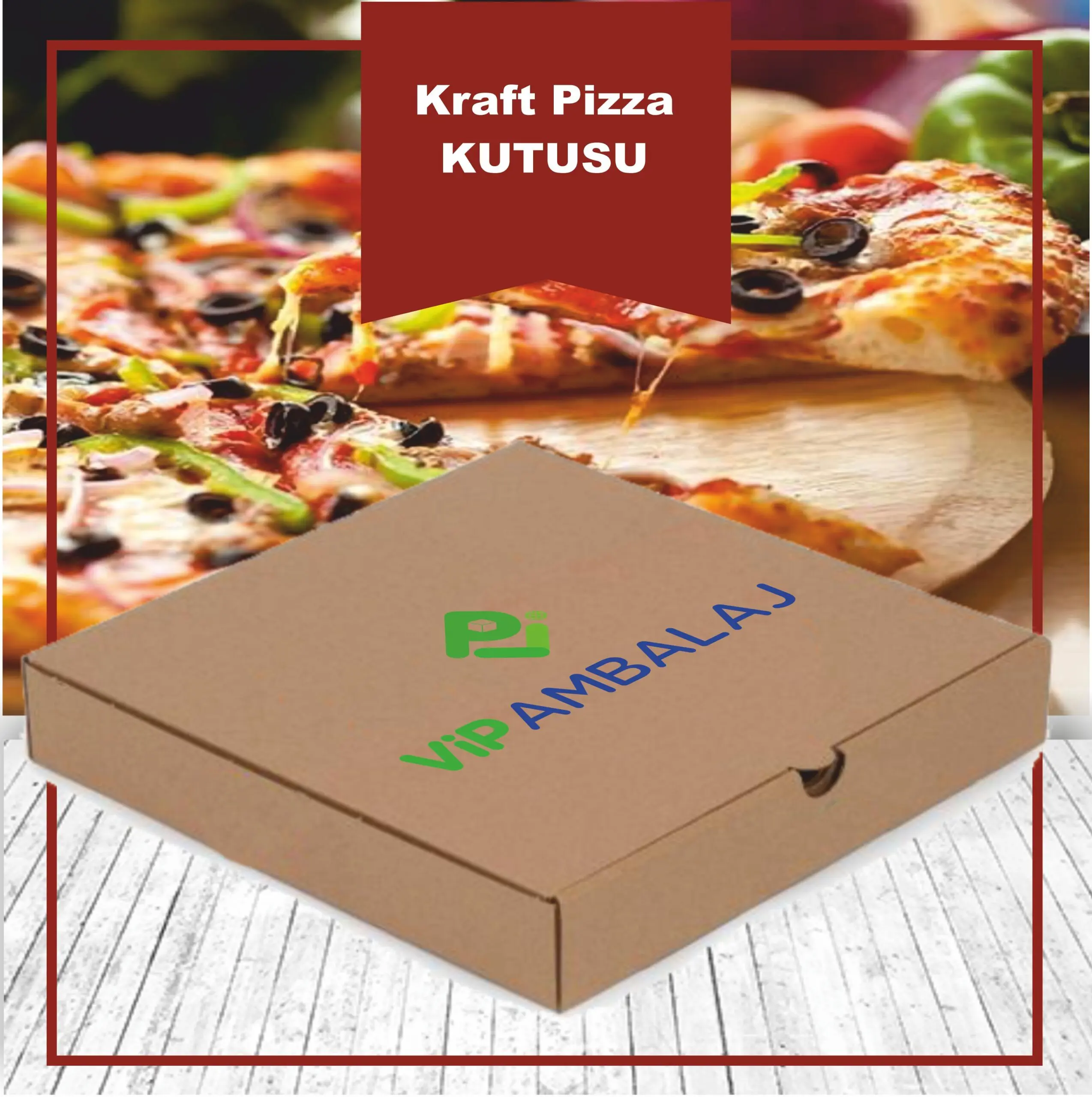 Özel Baskılı Pizza Kutusu (32X32X4 cm)
