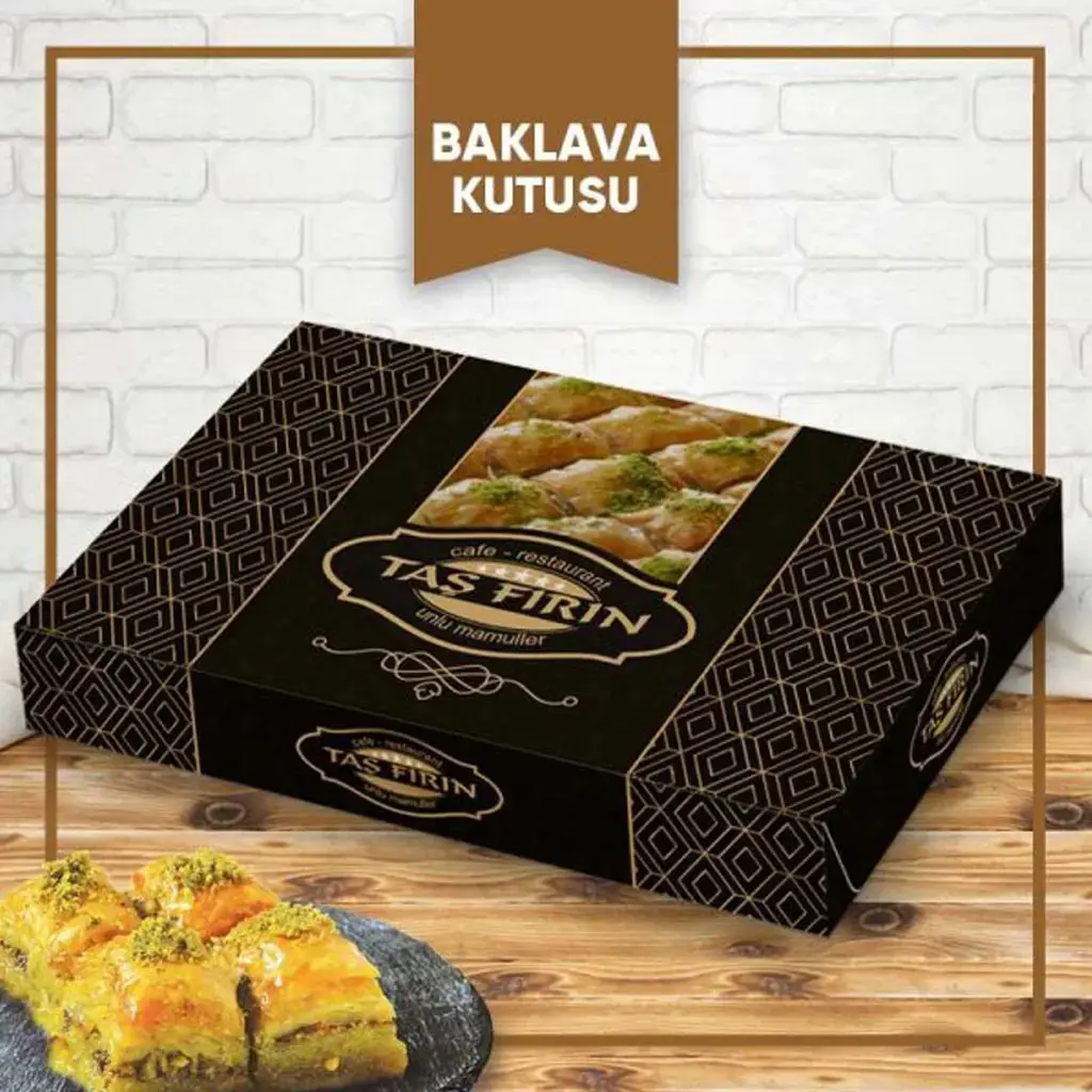 Ofset Baskılı Baklava Kutusu 1000 gr