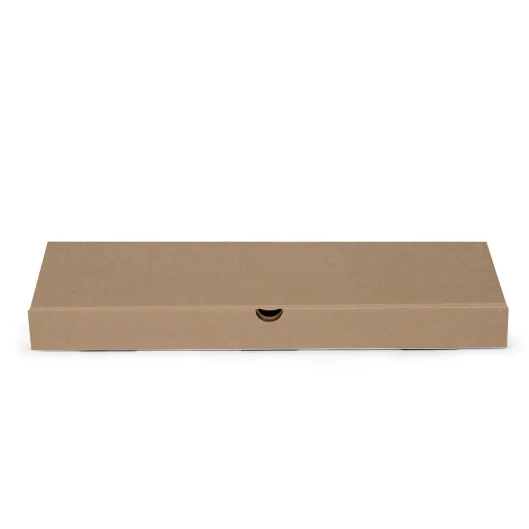 Oluklu Kraft Renk Baskısız Pide Kutusu 44x14.5x4.2 cm