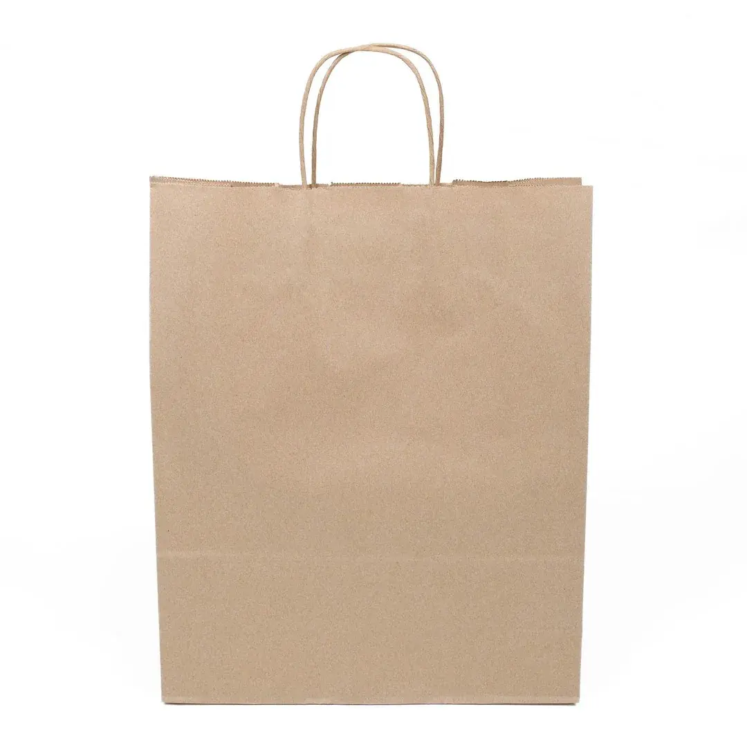 Burgu Saplı Kraft Çanta 32x12x41 cm