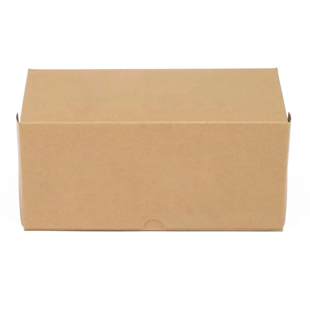 Kraft Baskısız İkili Hamburger Kutusu 24x12x11 cm