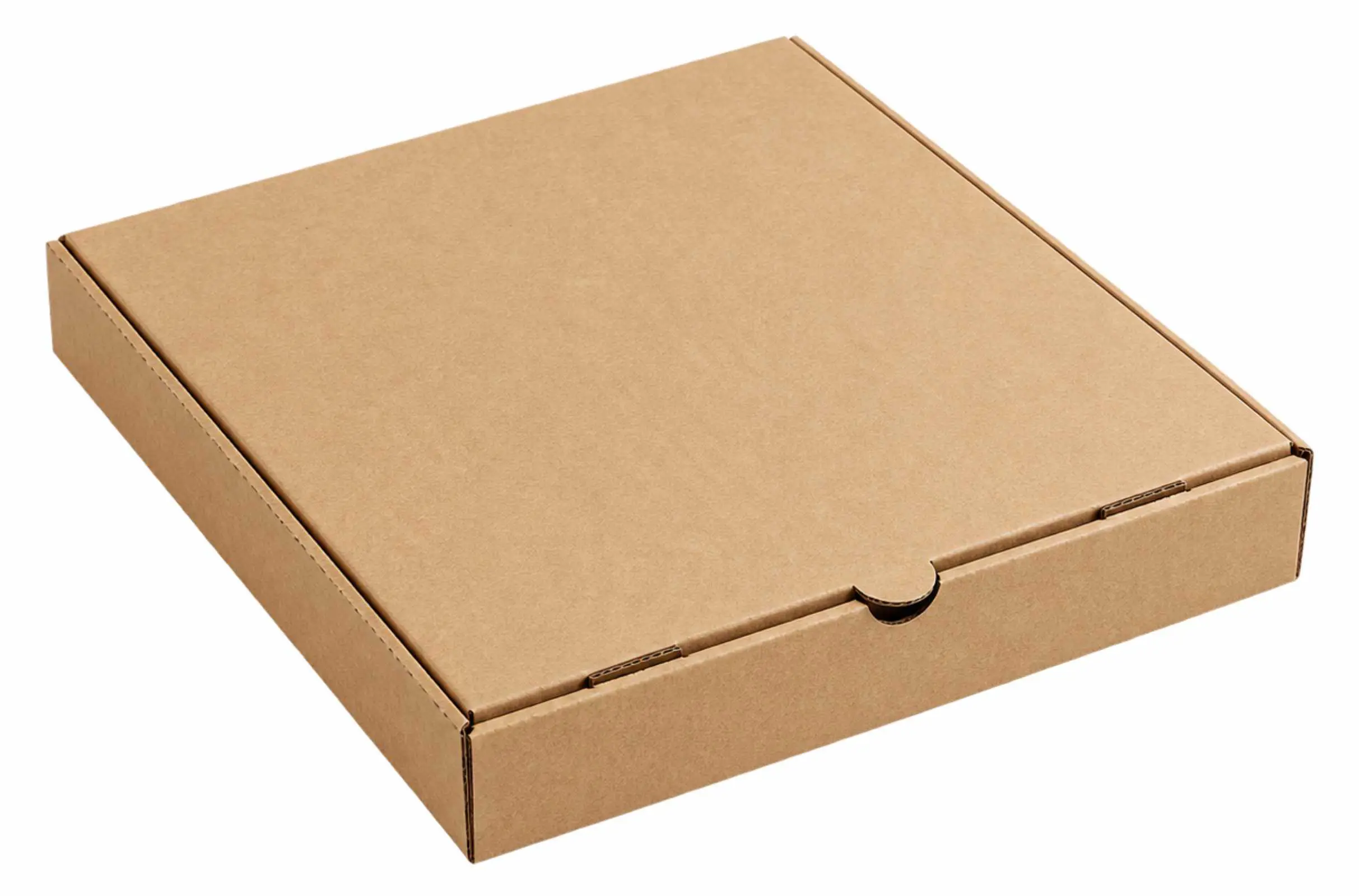 Pizza Kutusu  - 28x28x4, Esmer, Baskısız