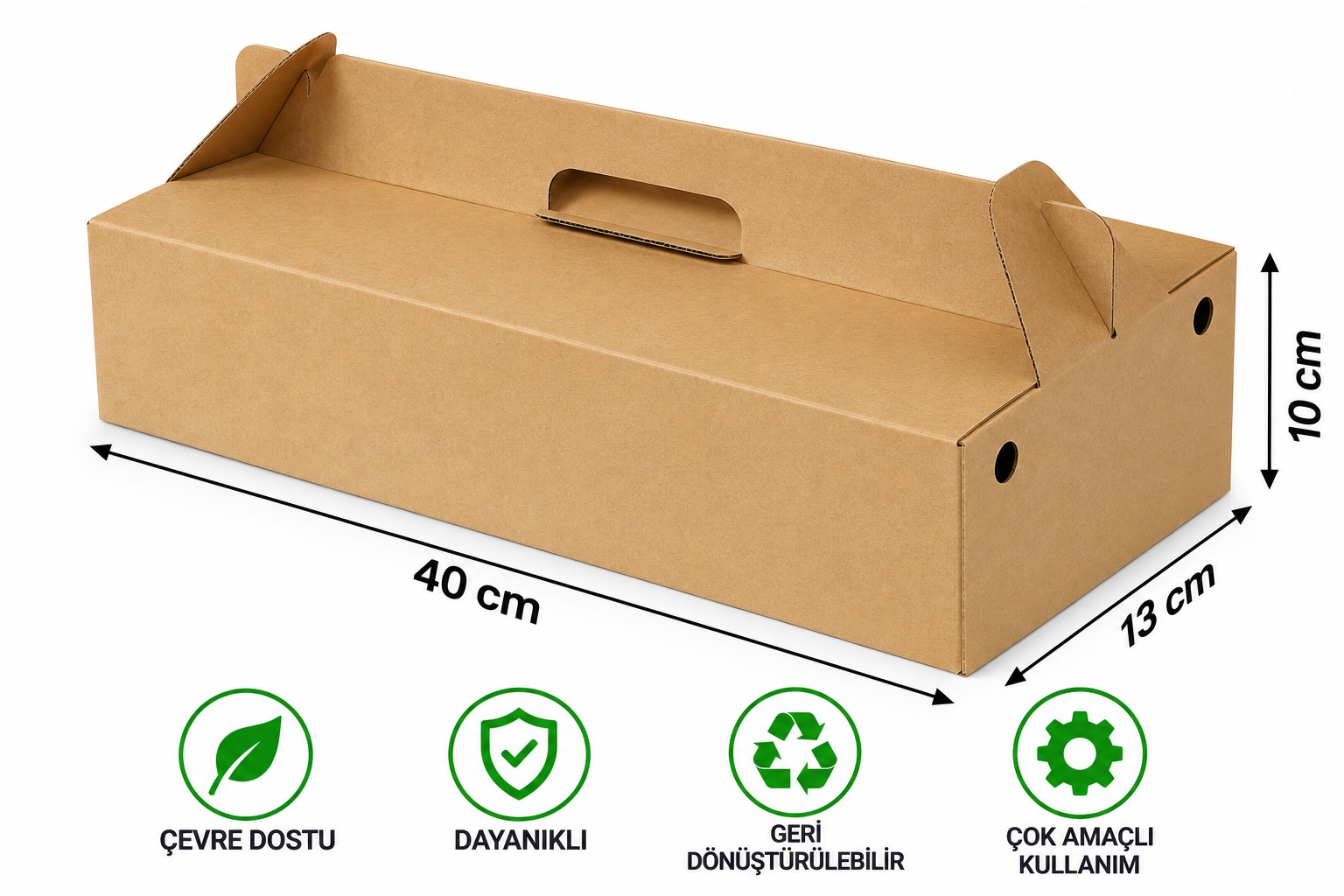 Lahmacun Kutusu 40x13x10 - Baskısız