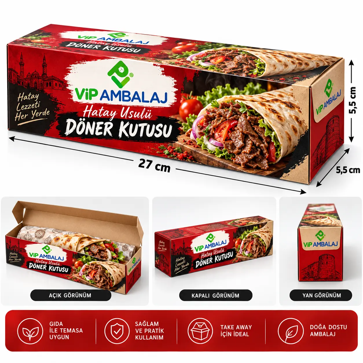 Hatay Usulü Dürüm Kutusu 